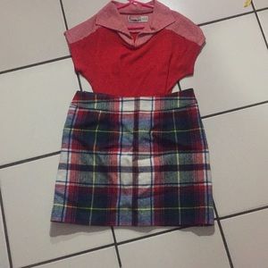 Plaid skirt J.crew vintage